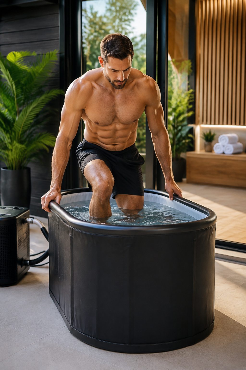 Cold plunge courage, earned daily