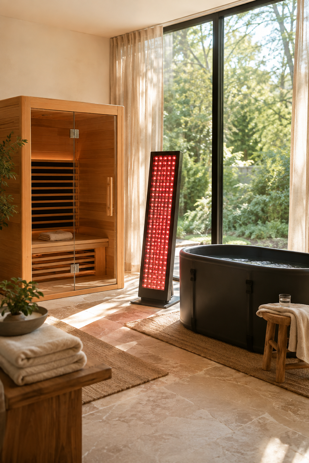 Recovery ritualized in red light